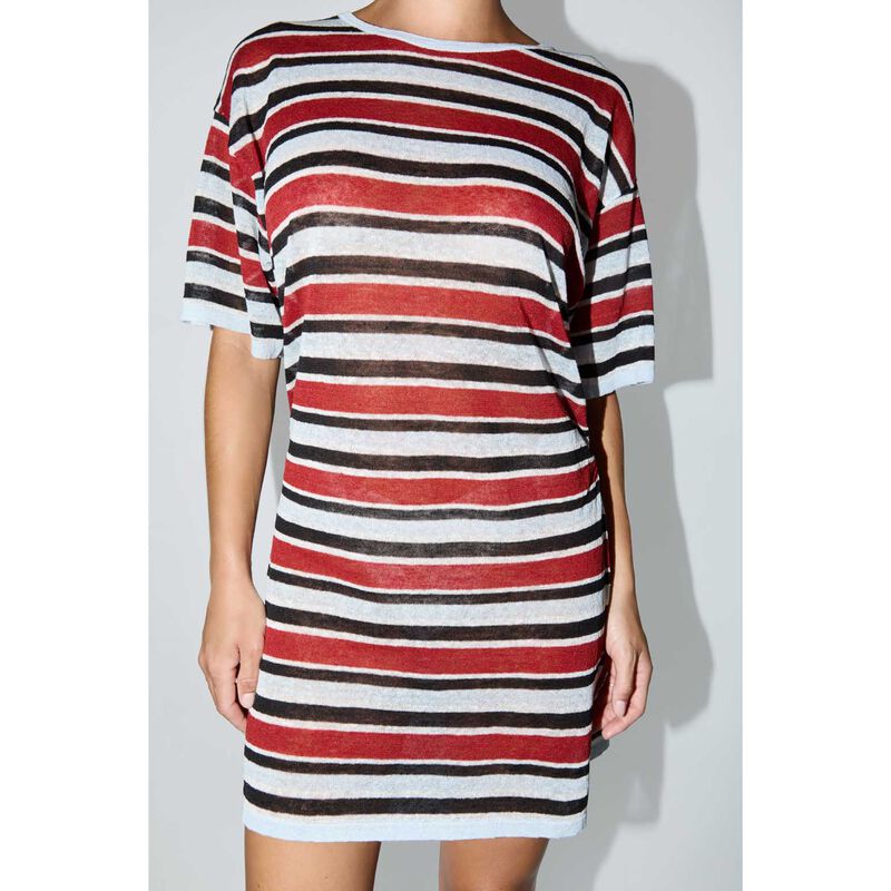 Zulu & Zephyr Bold Stripe T-Shirt Knit Dress image number 2